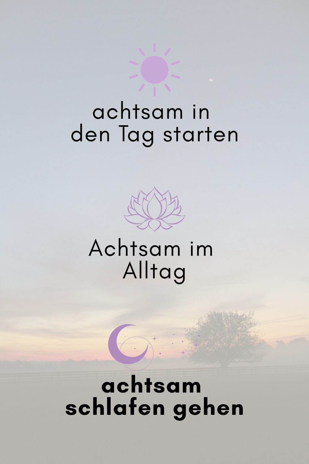 achtsame Abendroutine - Titelbild