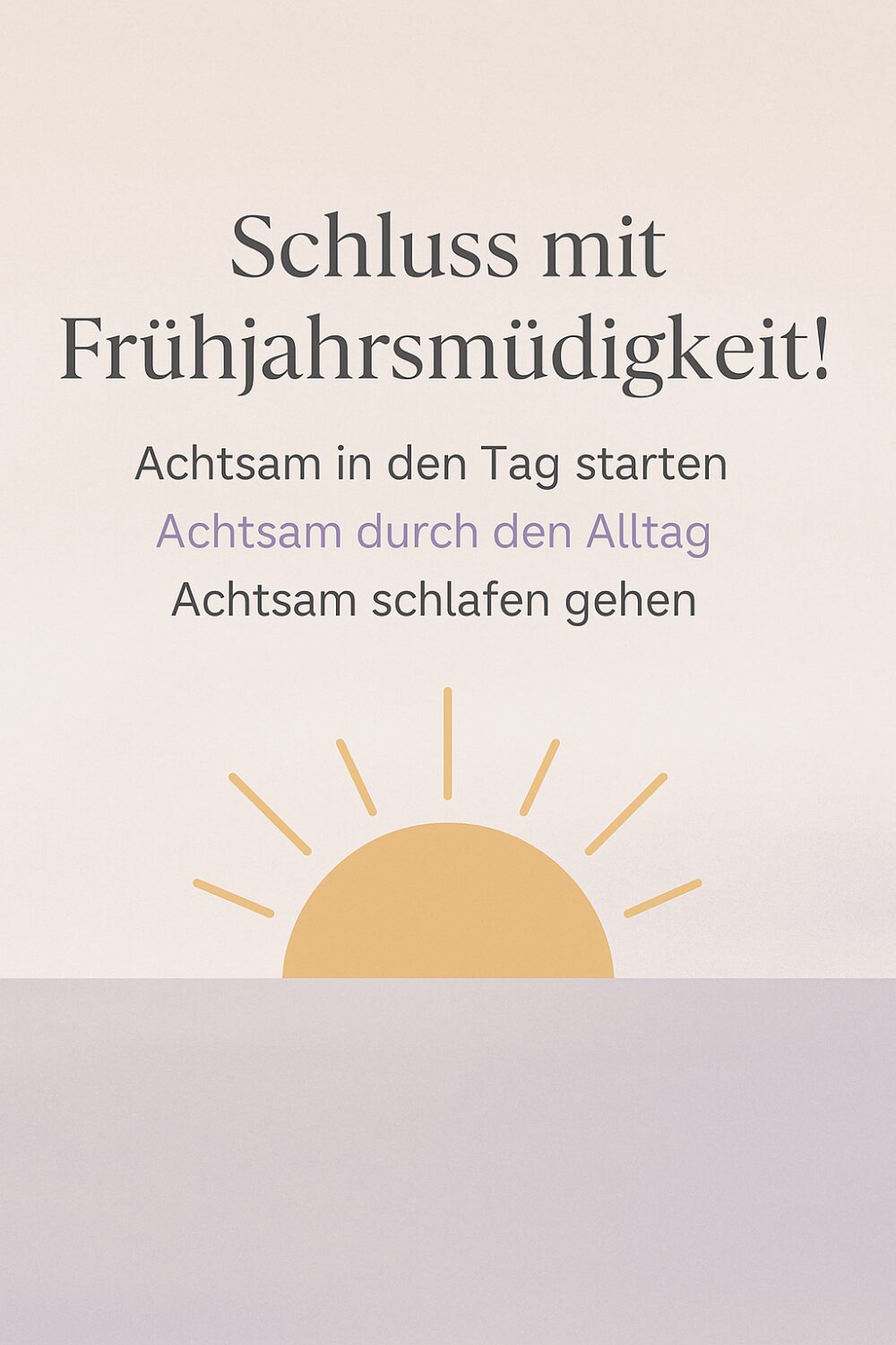 Schluss mit Frühjahrsmüdigkeit
