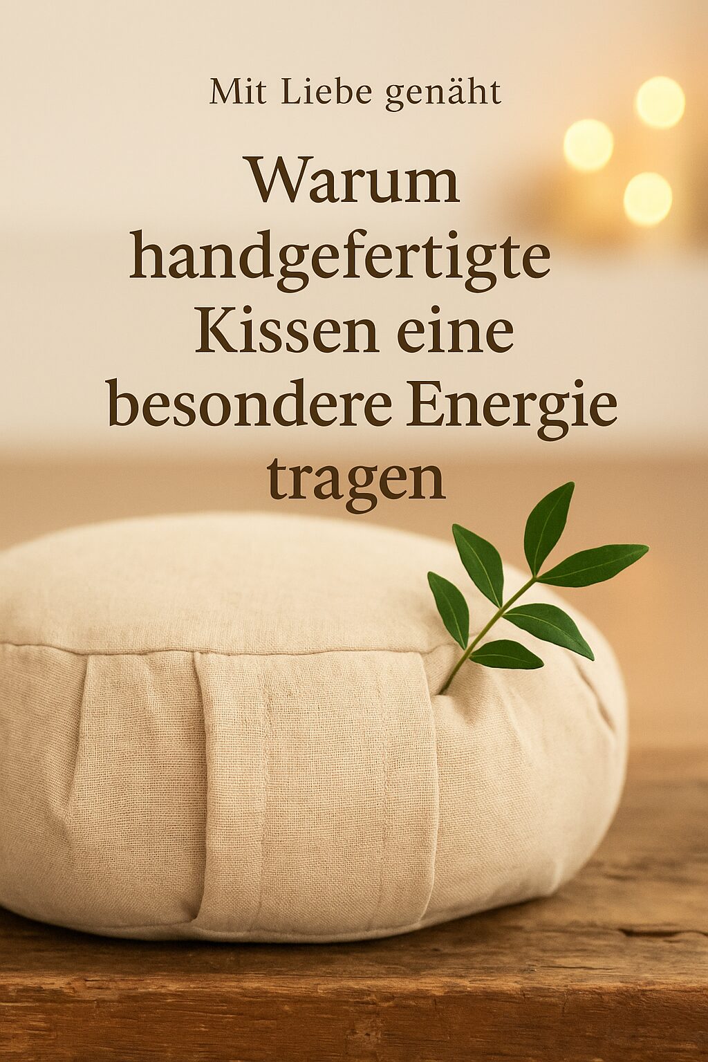 handgefertigte kissen - besondere energie