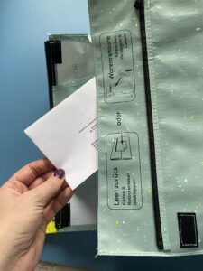 nachhaltiger Versand, Mehrwegtasche fertig für Versand