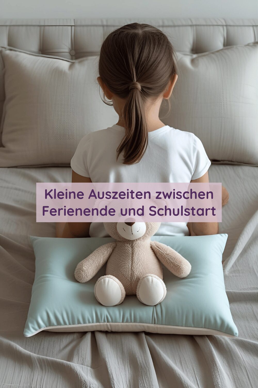 Kleine Auszeiten zwischen Ferienende und Schulstart, KI-generiertes Bild